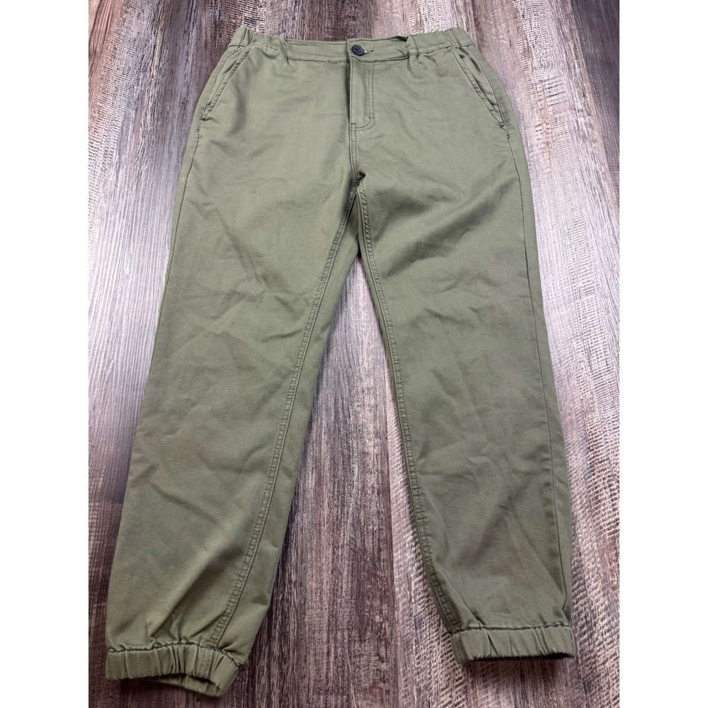 Ezekiel Mens Olive Green Twill Jogger Pants Size 34 EP221110N